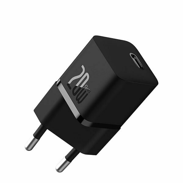 Сетевое зарядное устройство Baseus GaN5 Fast Charger(mini) 1C 20W EU Черное P10110900113-00 (Cable Type-C - Type-C 100W 1m Черный)