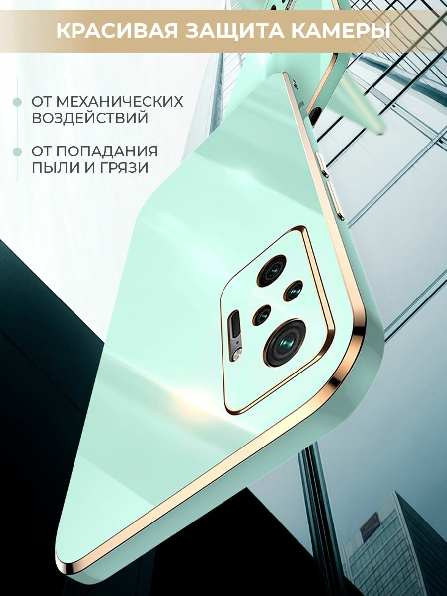 Чехол на Redmi Note 10 Pro 4G Global силиконовый защитный бампер с защитой камеры для Редми нот 10 Pro 4G Global Фиолетовый — фото 1