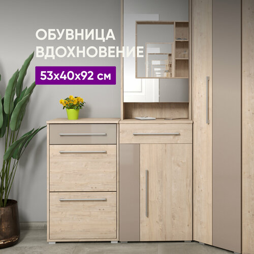 Обувница Вдохновение Дуб бонифаций 53,4х40х92