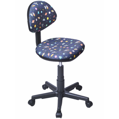 Детское компьютерное кресло Логика KiDS 23 космос без подлокотников PL 540 синий черный 795х525х59х см 4219₽