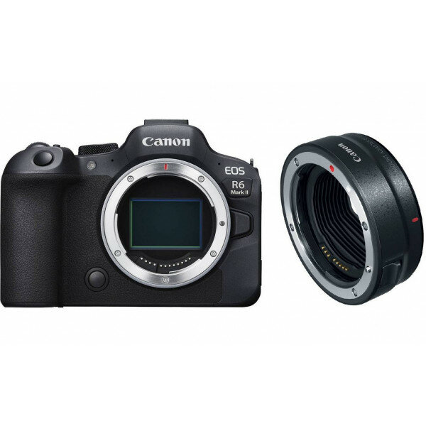 Фотоаппарат Canon EOS R6 Mark II Body адаптер EF-EOS R, черный