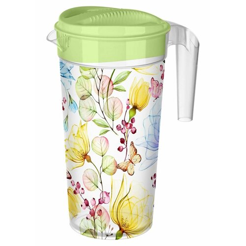 Кувшин для воды и сока с декором цветы 15 литра 670₽