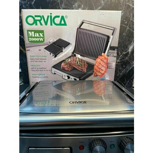 Гриль электрическая с мощностью 2000Вт Черный 600000₽