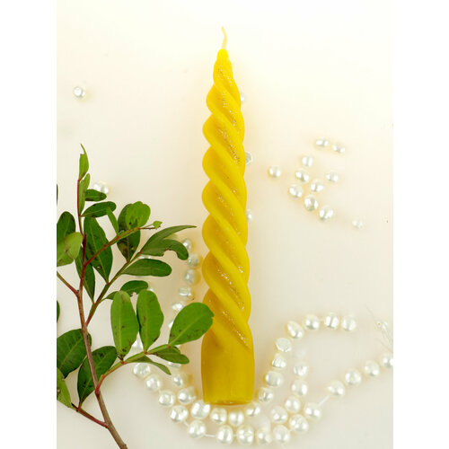 Свеча восковая Витая с росписью 16,5х2 см Промёд 30 г