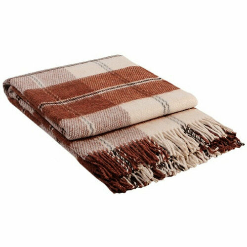 Плед cottonika перу 140х200см коричневый арт плперу140 11040₽