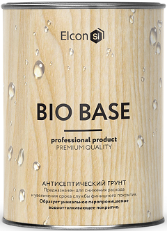 Грунт для Дерева Elcon Bio Base 0.9л Бесцветный для Внутренних и Наружных Работ / Элкон Био Бейз.