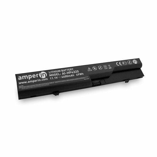 Аккумуляторная батарея Amperin для ноутбука HP ProBook 4320S 11.1V 4400mAh (49Wh) AI-HP4320 аккумуляторная батарея аккумулятор ai hp4320 для ноутбука hp probook 4320 4420 11 1v 4400mah 49wh amperin