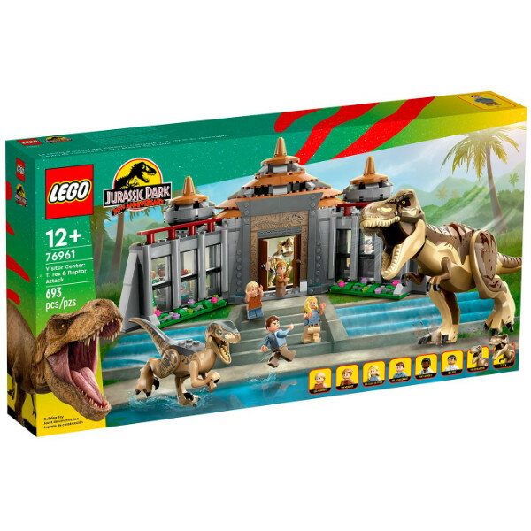 Конструктор LEGO Jurassic World 76961 Центр для посетителей: Ти-рекс против Раптора