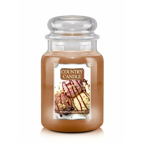 Country Candle Свеча большая Неаполитанский пломбир Neapolitan Sundae 652гр110-150 часов 3900₽