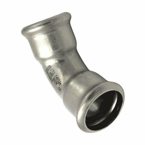 Отвод сталь нерж AISI 316L 45гр Дн 15 Ру16 пресс Inoxpres RM 181015450C