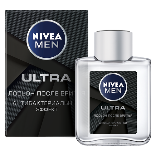 Nivea Men Лосьон после бритья Ultra антибактериальный 100 мл 1 шт средства для бритья nivea пена для бритья ultra