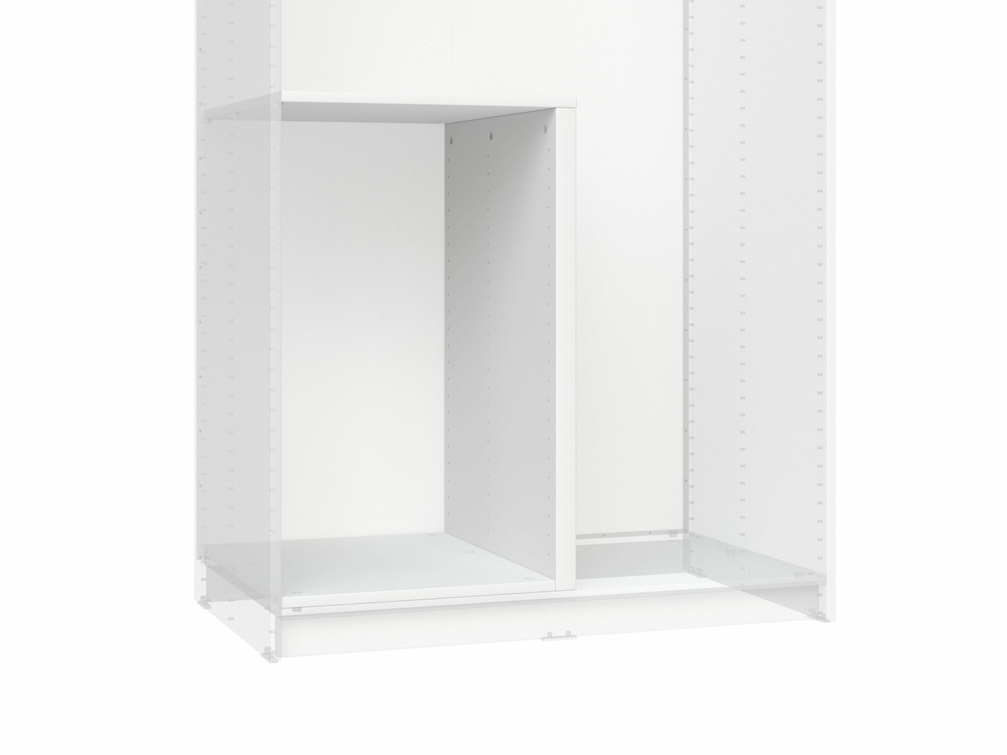 Разделительная секция для шкафа ГУД ЛАКК Макс, 75-100х58 см, белая