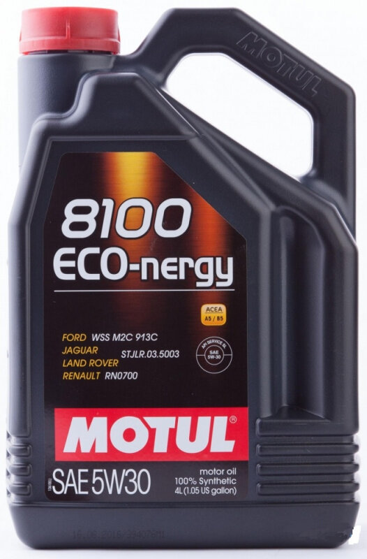 Синтетическое моторное масло Motul 8100 Eco-nergy 5W30, 4 л, 1 шт.