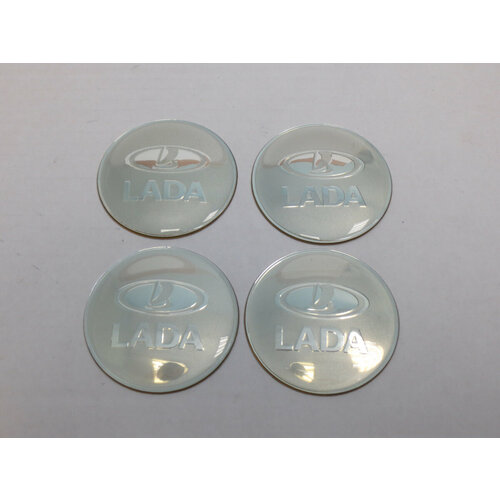 Наклейка OR-3 LADA диаметр 65мм на автомоб колпаки диски металлизированныйкомп 4шт 900₽