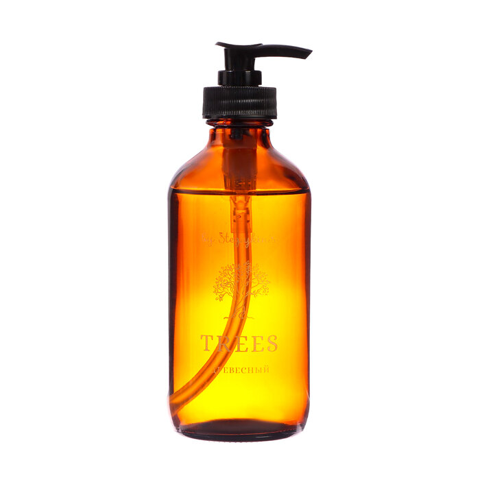 фото By Stepykinʾs Крем-мыло жидкое в стеклянном флаконе by Stepykinʾs дерево, 230 мл