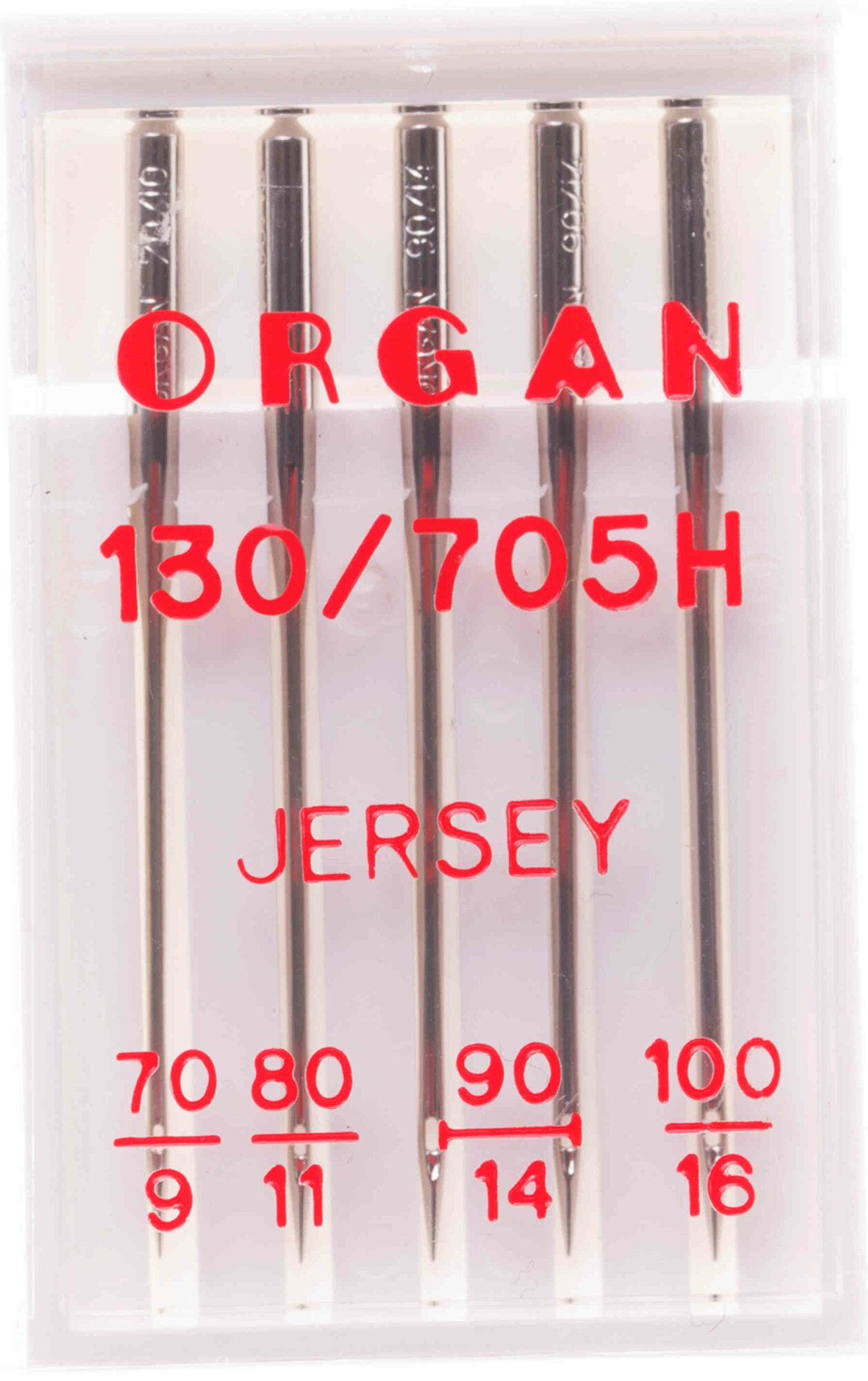 Иглы для швейной машины ORGAN Джерси №70-100, 1шт