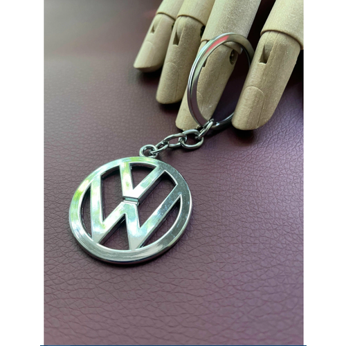 Брелок VOLKSWAGEN, гладкая фактура, Volkswagen, серебряный