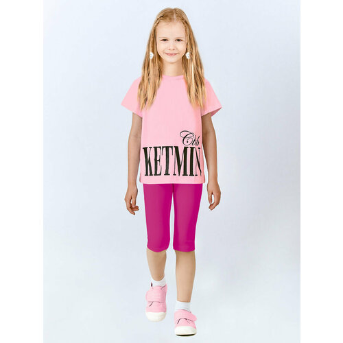 фото Бриджи ketmin детские фуксия premium line, размер 122, розовый