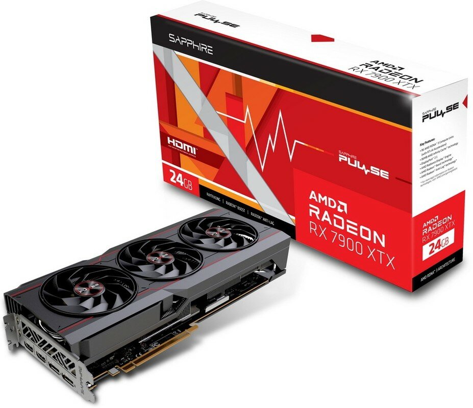 Видеокарта Sapphire RX7900XTX GAMING OC 24GB GDDR6 HDMIx2 DPx2 LITE