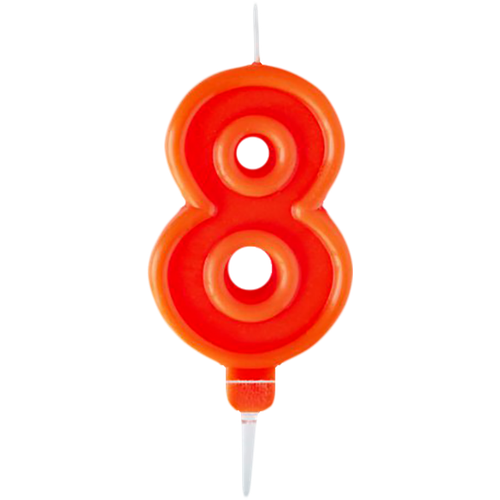 Свеча-цифра Пакетико 8 Happy Birthday 600₽