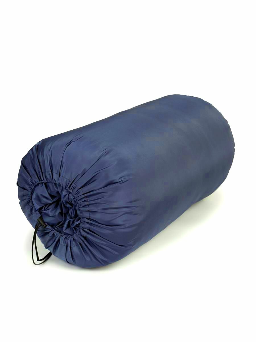 Спальный мешок туристический 230х90 см, водонепроницаемый, до -20, синий