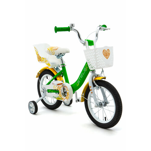 Велосипед детский 14 Stels Little Princess KC Z010 Салатовый для девочки и мальчика от 3 до 5 лет на рост 90-110см 10200₽