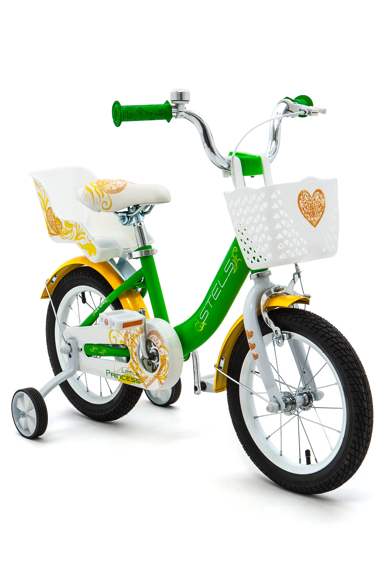 Велосипед детский 14" Stels Little Princess KC Z010 Салатовый для девочки и мальчика от 3 до 5 лет на рост 90-110см