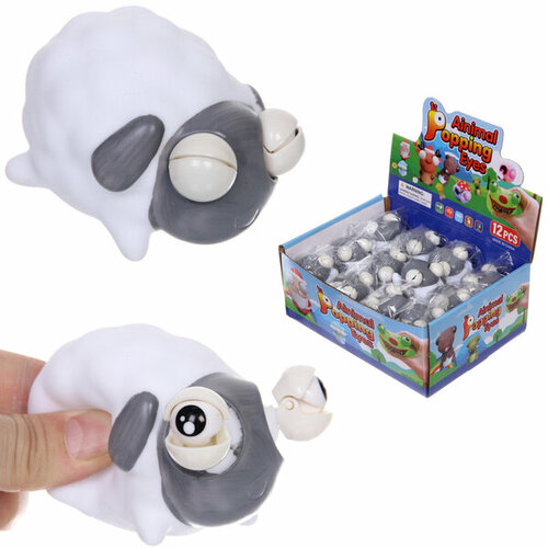 Игрушка Овечка пучеглазик 8 см стикер на вложение 379₽