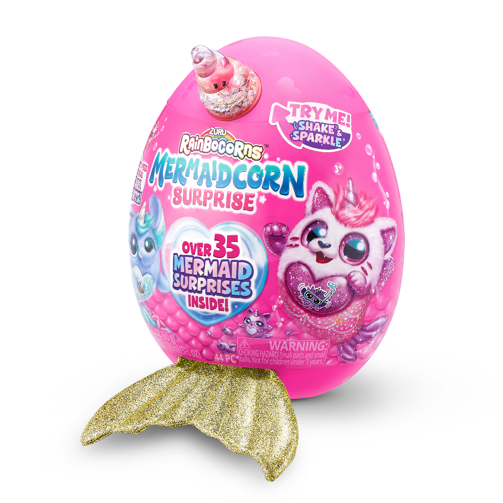 Мягкая игрушка Zuru RainBocorns Mermaidcorn Surprise яйцо зуру русалка Золотой 24 см / зуру