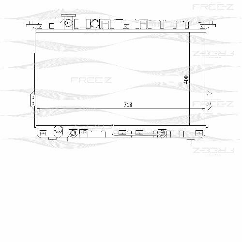 Радиатор Hyundai Sonata 98- KK0228 freez 1шт 12615₽