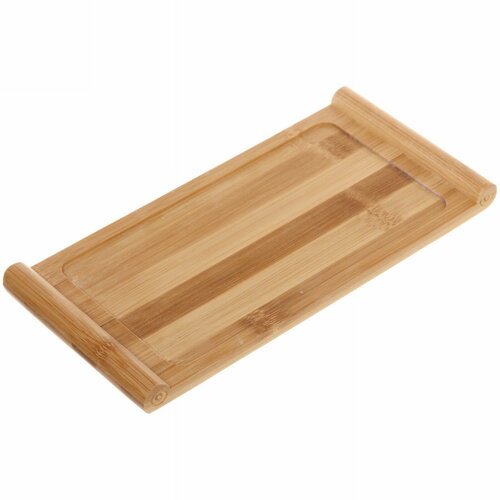 Сервировочная доска, менажница, прямоугольная с ручками, бамбук