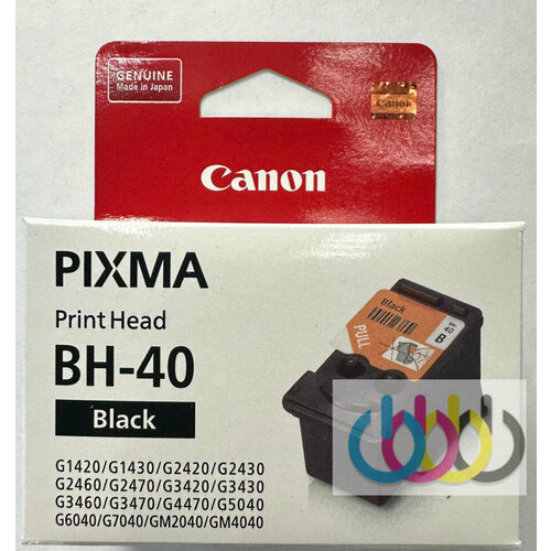Печатающая головка Canon QY6-8028, BH-40, Canon Pixma G1420, Canon G1430, Canon G2420, Canon G2430, Canon G2460, Canon G2470, Canon G3420, Canon G3430, Canon G3460, Canon G3470, Canon G4470, ​​Canon G5040, Canon G6040, Canon G7040, Black