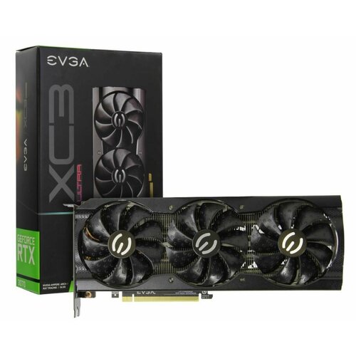 Видеокарта PCI-E EVGA GeForce RTX 3070 XC3 Ultra 8192MB 256bit GDDR6 4780000₽