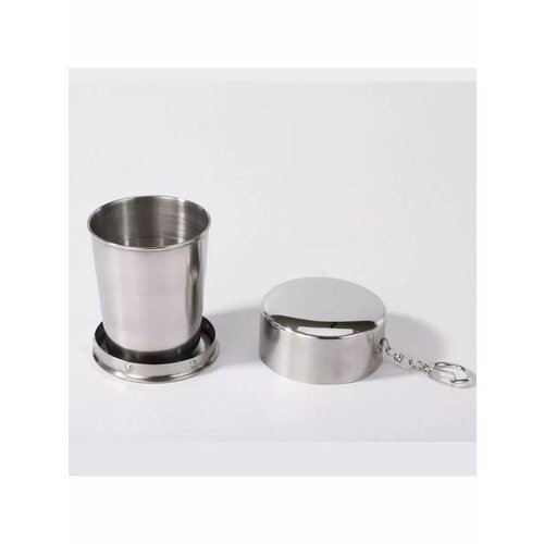 Складной стакан с карабином 70 мл d-5 см 629₽