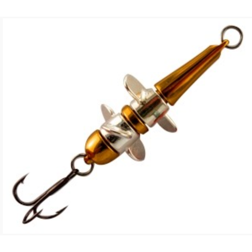 Вращающая блесна из латуни Девон RB (Русская Блесна) Стрекоза 21г -03, 53mm