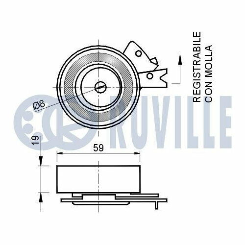Комплект подшипника ступицы колеса RUVILLE 5314 1 шт 2348₽