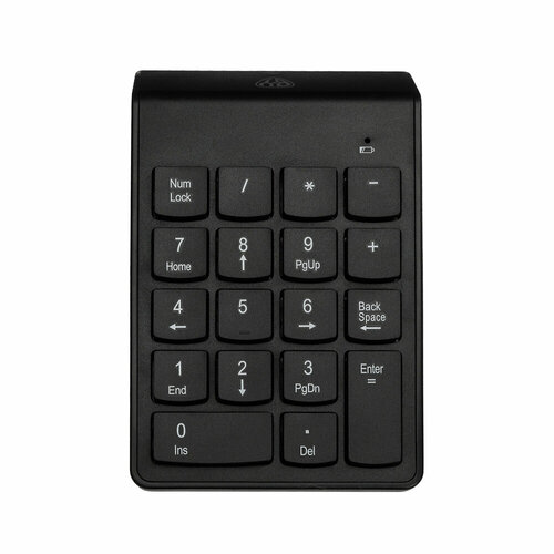 BY Клавиатура нумпад беспроводная 24GHz 18 клавиш 1xААА чёрная 2 штуки 252900₽