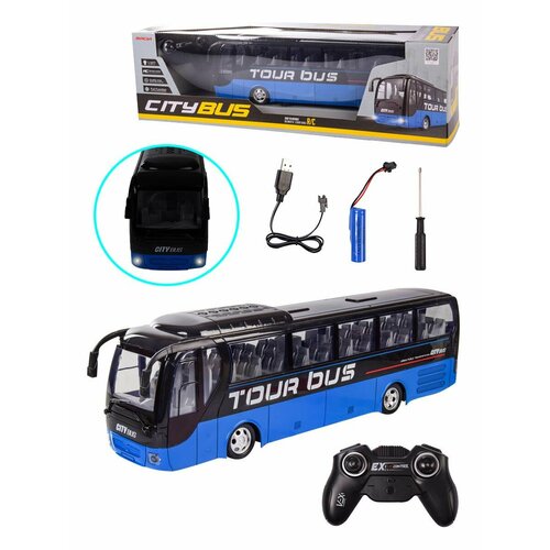 Автобус City Tour Bus р/у 40 см (свет, движение), 666-699NA