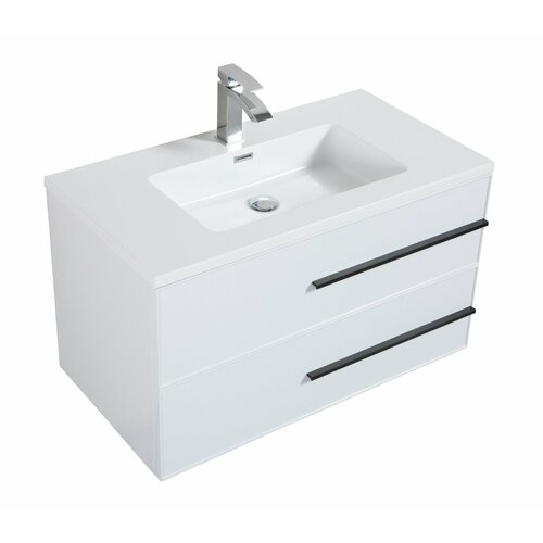 Тумба с раковиной PARLY Spa Bella 70 подвесная, белый глянцевый