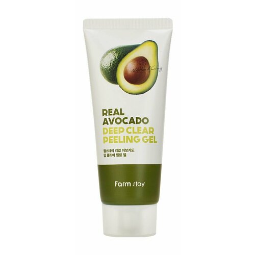 Отшелушивающий гель-скатка для лица с экстрактом авокадо Real Avocado Deep Clear Peeling Gel 100 мл 1216₽