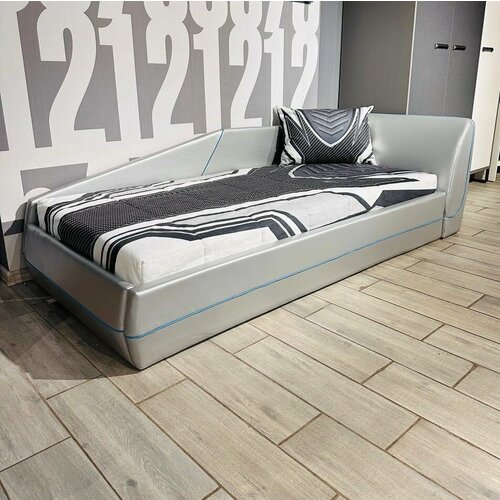 Фабрика Мирлачёва кровать CARBON 90х190 с матрасом эко-кожа Latte 30300₽