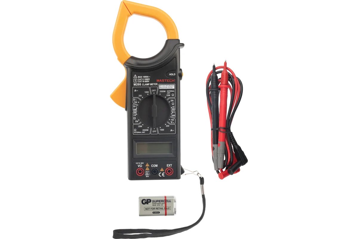 Токовые клещи Mastech M266 MASTECH 13-1306 с прозвонкой
