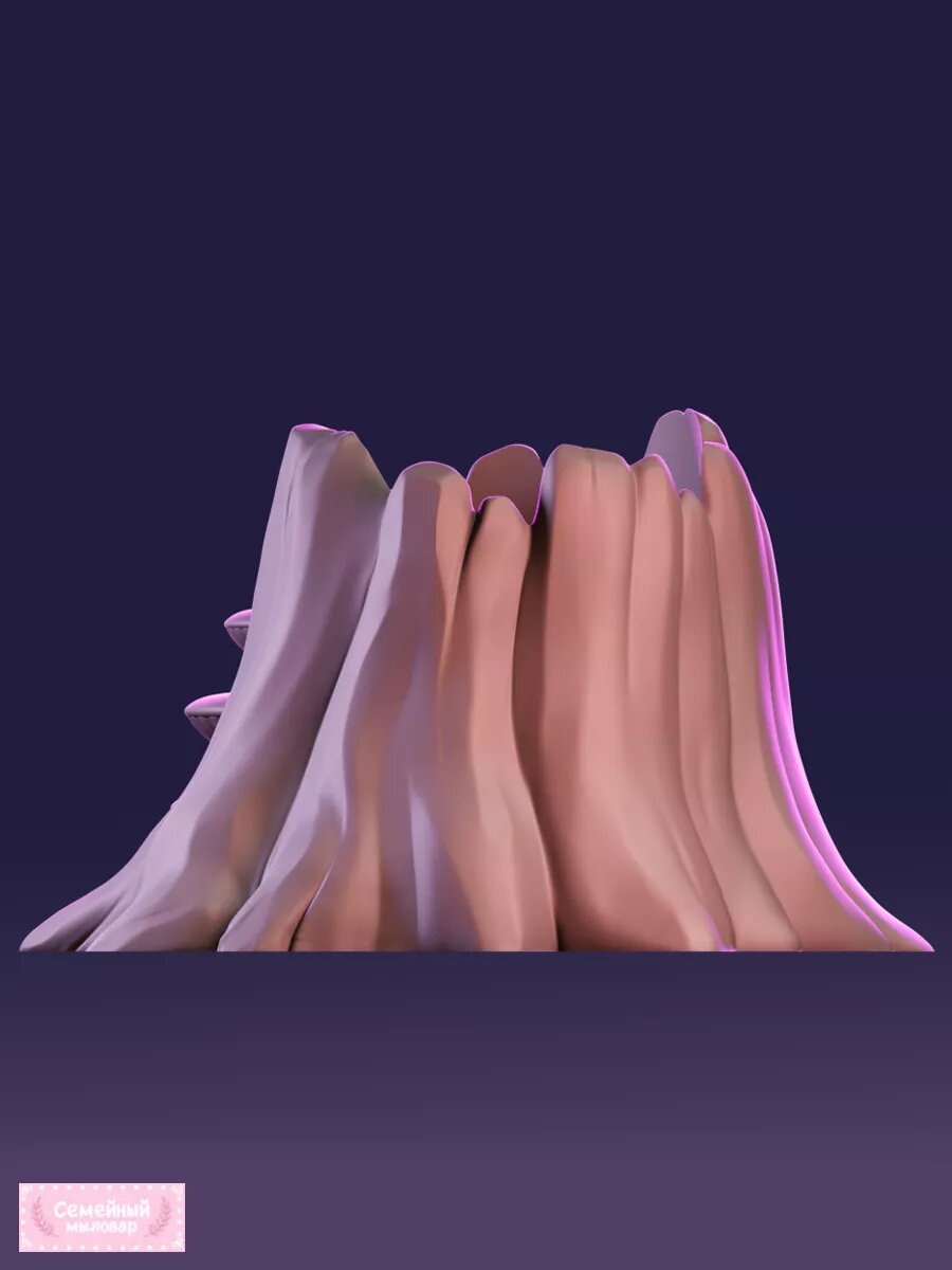 Молд для гипса форма эпоксидной смолы подсвечник кашпо Пень — фото 1