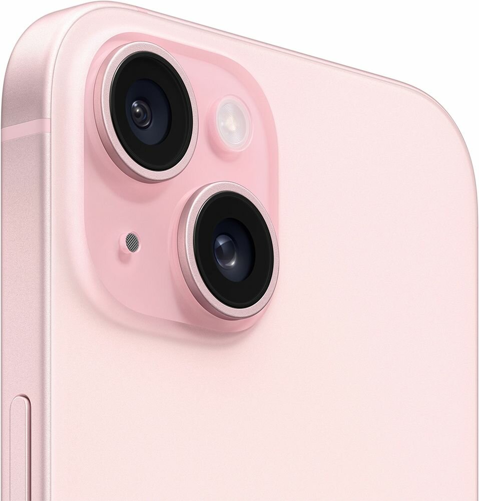Смартфон Apple iPhone 15 128Gb eSIM + SIM pink — фото 1