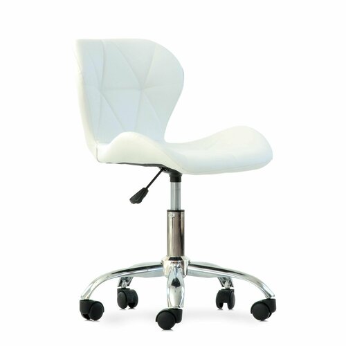 Стул N-142 Perfecto Roll STOOL MARKET белый экокожа металл мягкое сиденье без подлокотников 5468₽