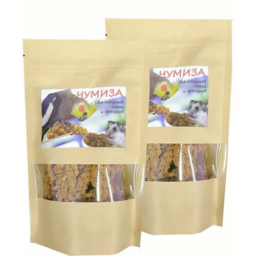 Лакомство для птиц и грызунов чумиза (колоски 5 шт), 2 пакета
