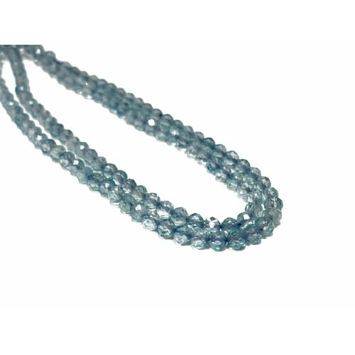 Бусины топаз А шар граненый 3,3 мм (нить 19 см), Suntrim