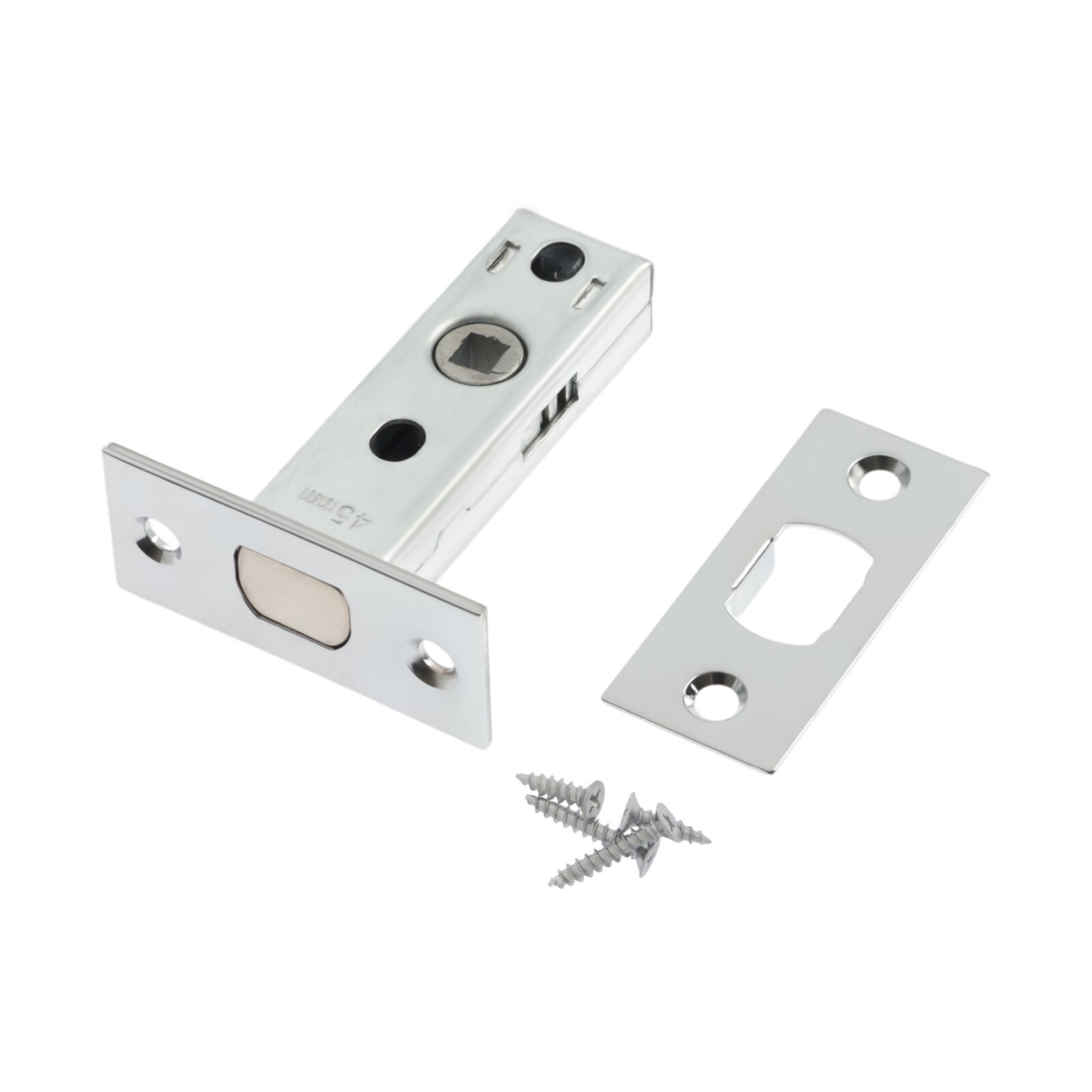 Задвижка дверная межкомнатная LOCKLAND ZDM1CP цвет хром стальной язычок 10443076