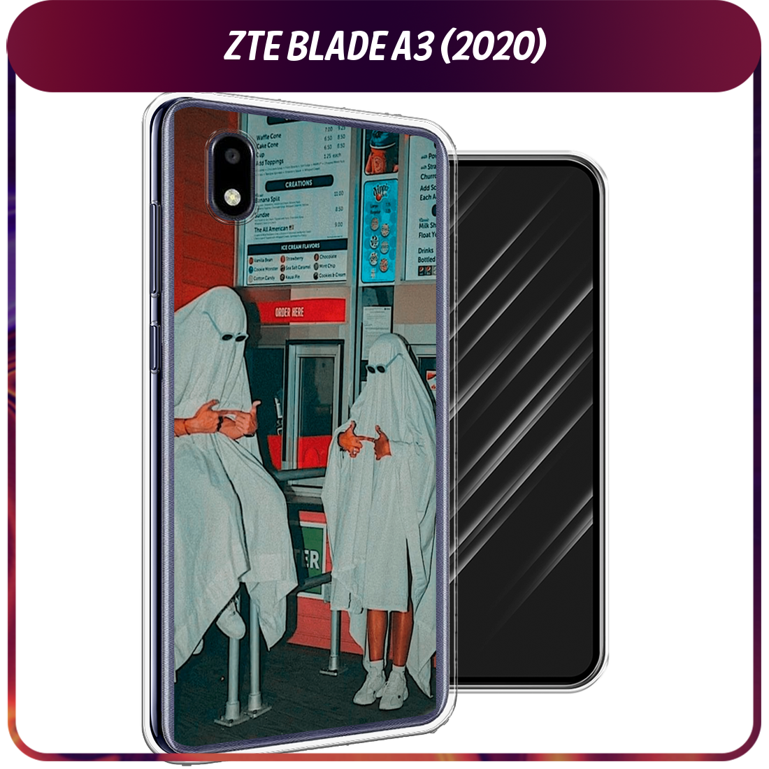 Чехол на ZTE Blade A3 (2020) / ЗТЕ Блэйд A3 2020 с принтом Chillin Killin