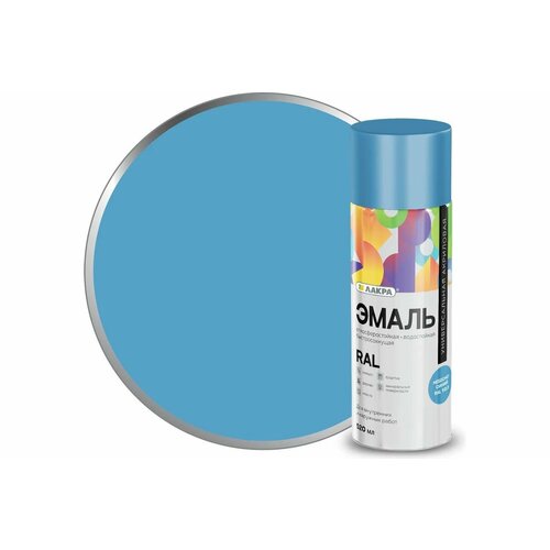 Эмаль аэрозольная 520 мл Лакра Color белая глянцевая 464₽